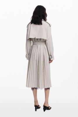 Women's Pleated back trench coat