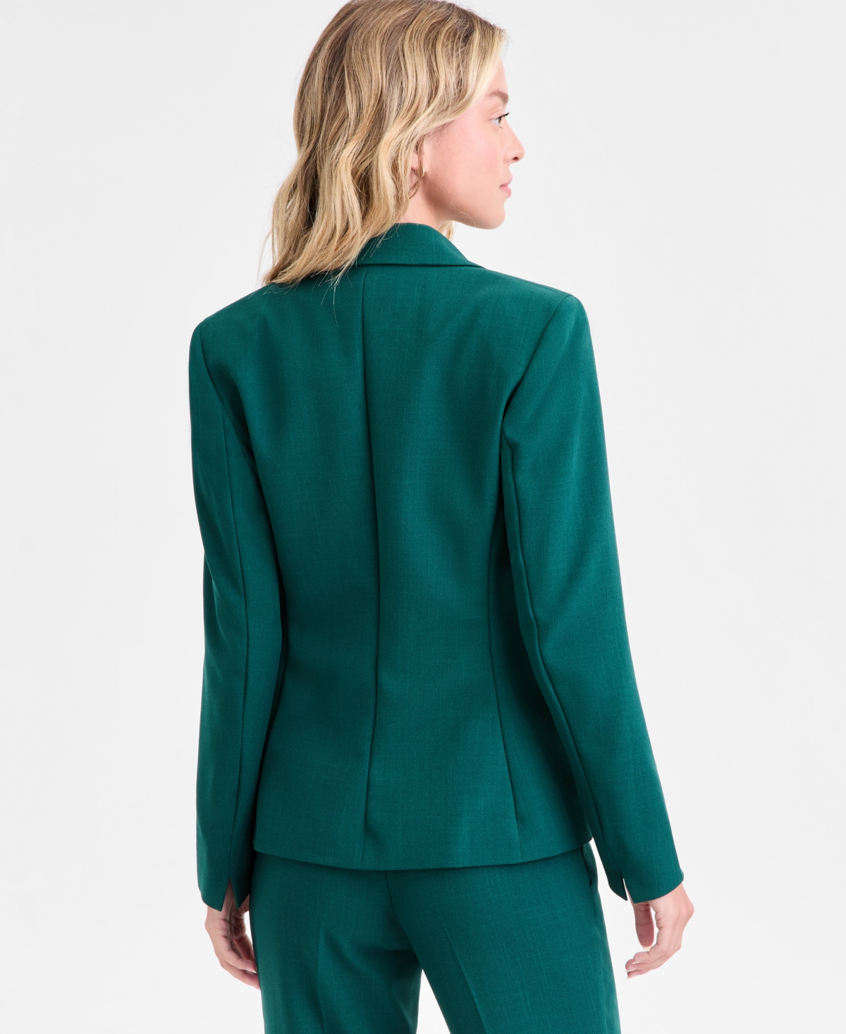 Kasper Women's One-button Blazer, Regular & Petite In Green