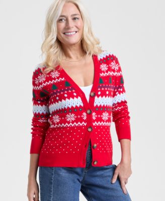 Holiday Lane - Women's Fair Isle Cardigan