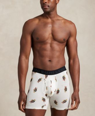 Men's 3-Pack Elastic Waist Boxer Briefs Holiday Gift Set