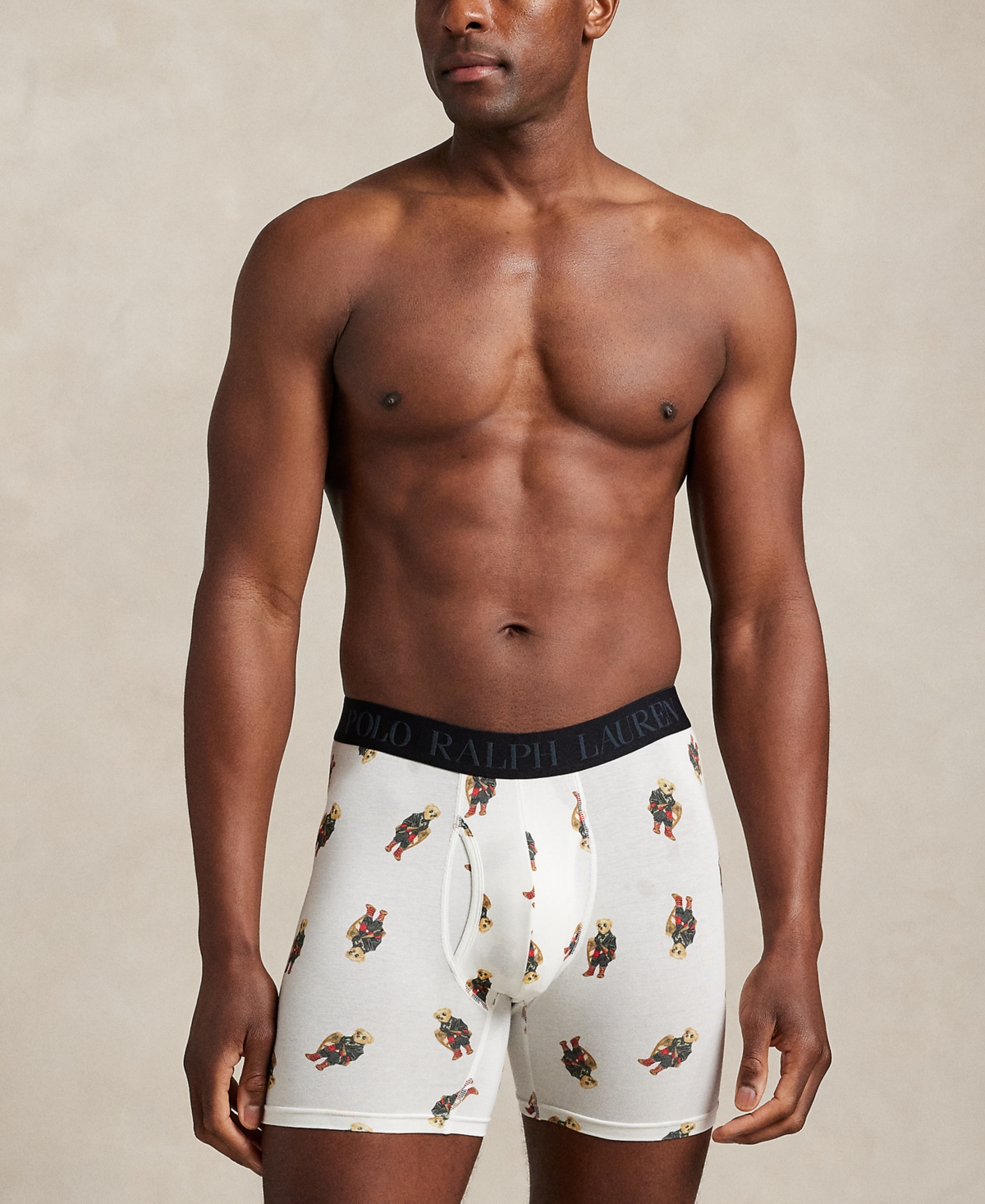 Polo Ralph Lauren Men's 3-pack Elastic Waist Boxer Briefs Holiday Gift Set In Blue