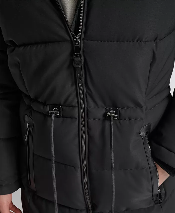 Women's Hooded Anorak Maxi Puffer Coat - thumbnail 7