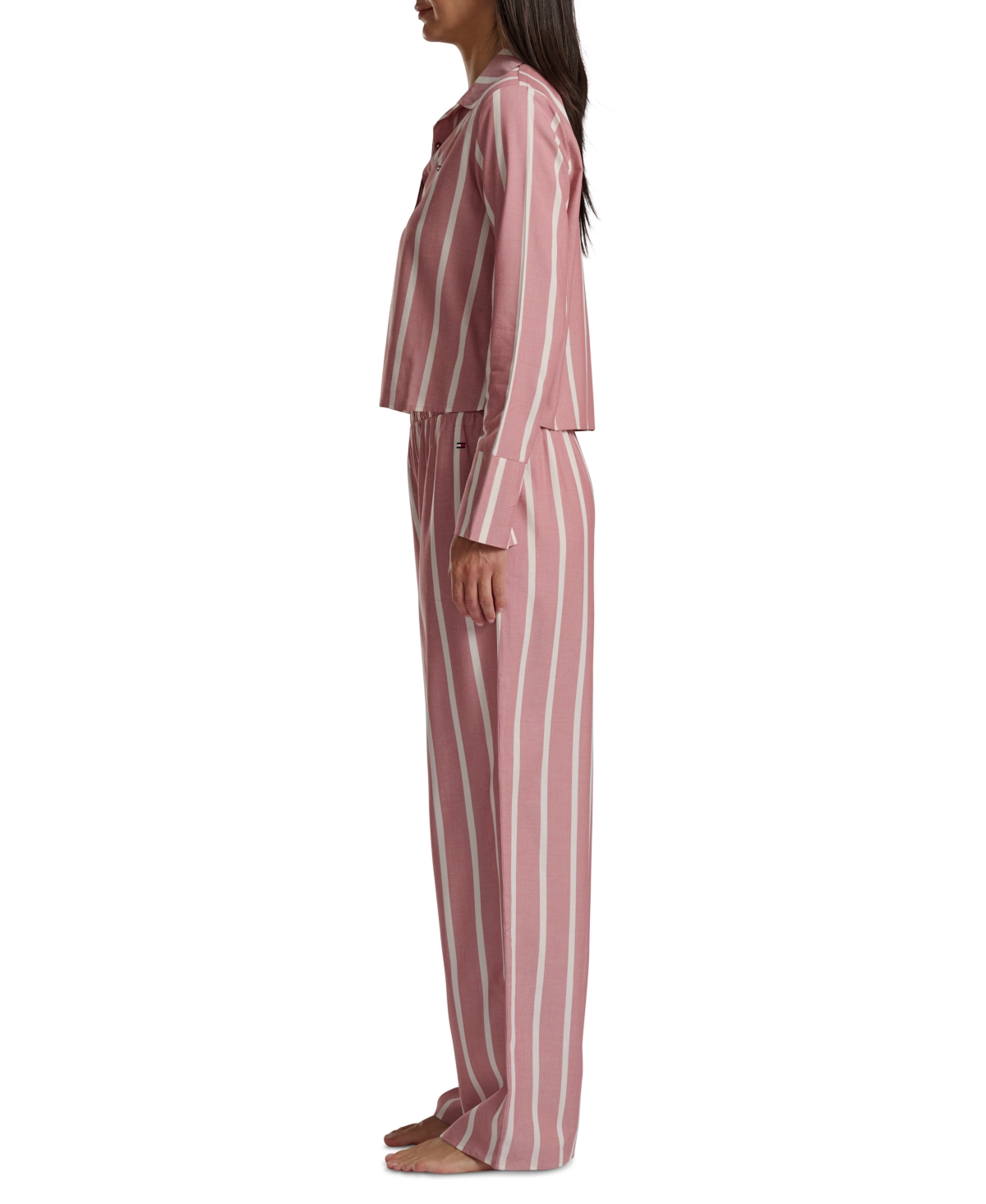Tommy Hilfiger Women's Long Sleeve Top And High-waist Pant Set In Multi