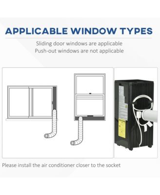 8000/6500BTU Smart Portable Air Conditioner for 344Sq.Ft,