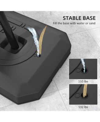 Portable Basketball Hoop 4.9-10' Height Adjustable Basketball Goal