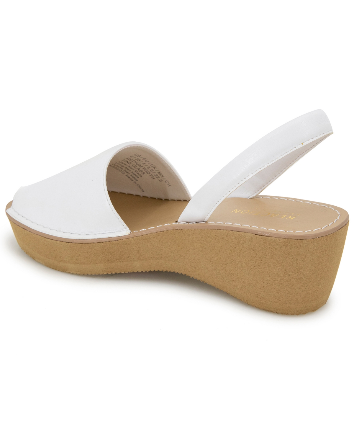 Kenneth Cole Reaction Women's Fine Glass Wedge Sandals In White