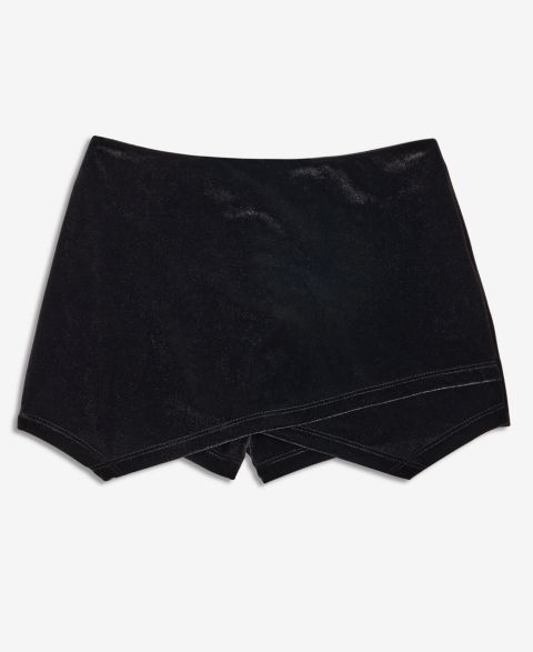 Шорты With Jules Velvet Envelope Shorts для девочек, цвет: Чёрный