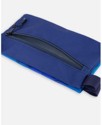 Boy Double Pencil Case Blue Gradient Dinosaur Print - Toddler|Child