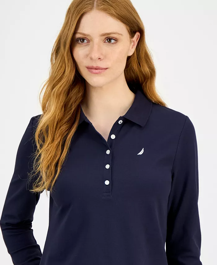 Women's Long Sleeve Polo Shirt - thumbnail 9