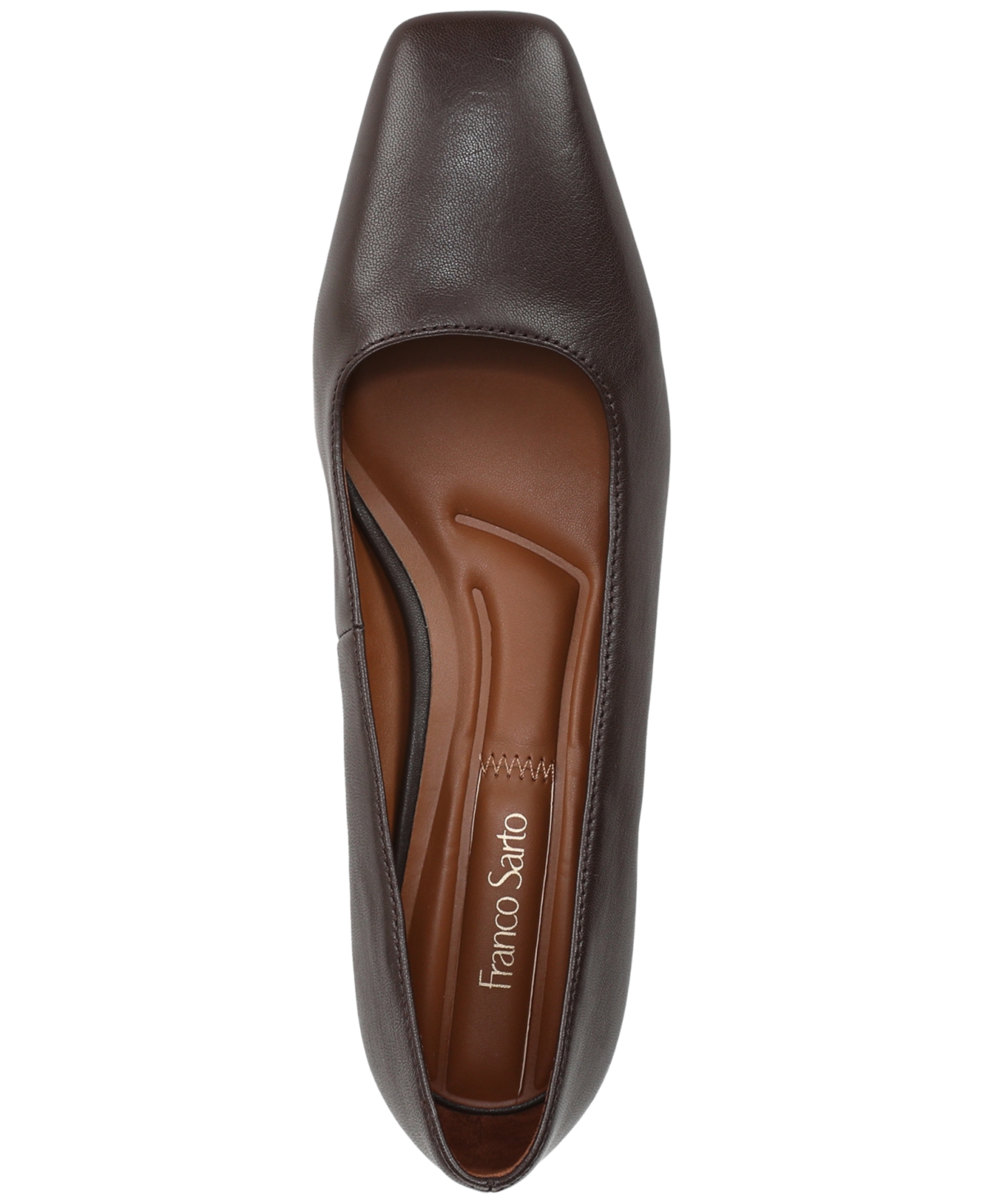 Franco Sarto Salino Square Toe Pump In Brown