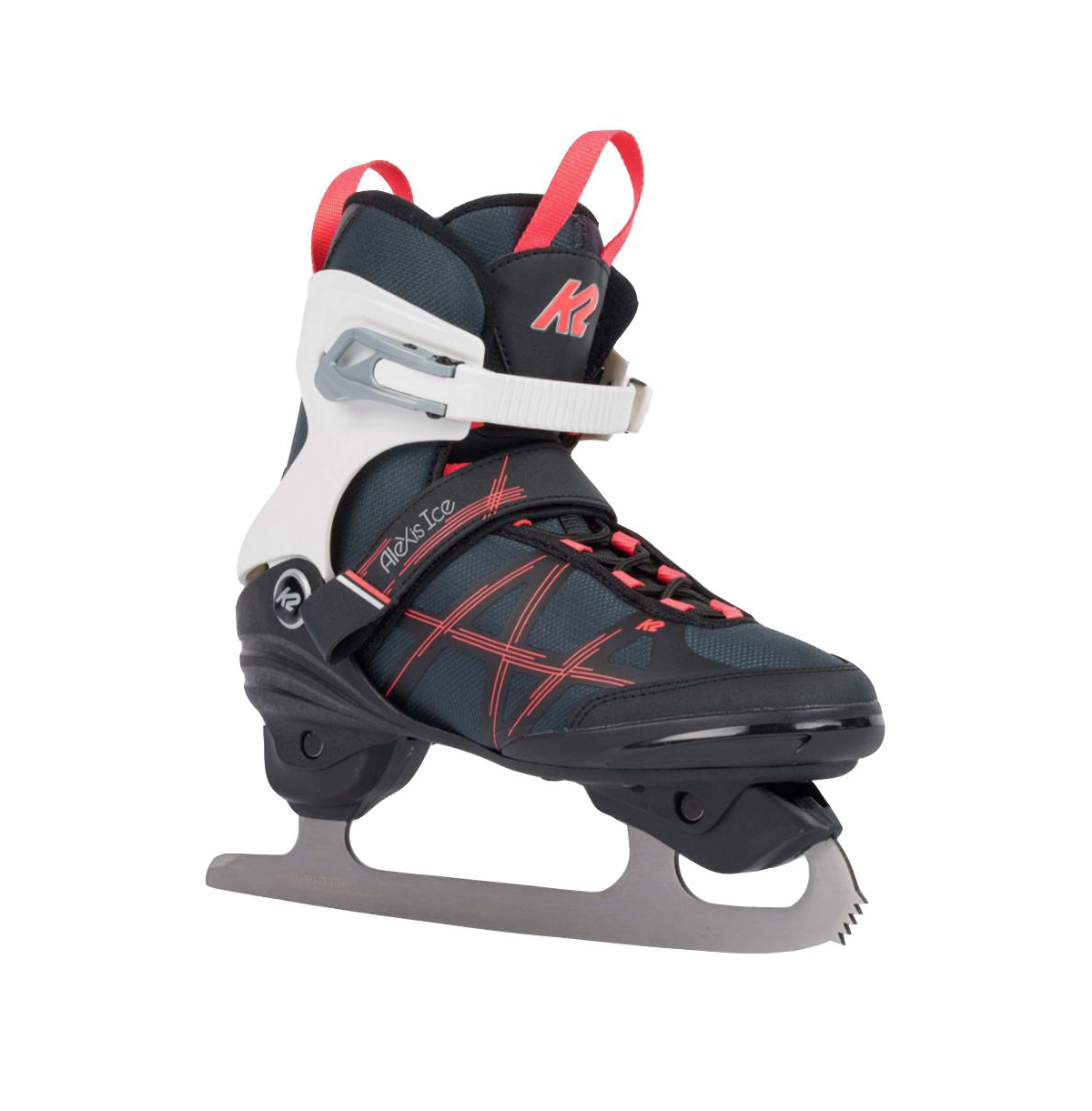 Alexis Ice Figure Blade Womens Ice Skates - Gray/pink