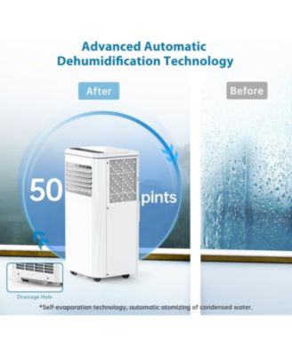 8,000 BTU 3-in-1 Cooling, Dehumidifier & Fan with Timer, Remote, LED Display - Portable Air Conditioner
