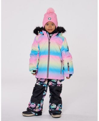 Toddler Girls Two-Piece Play Snowsuit Smiley Face Toddler|Child
