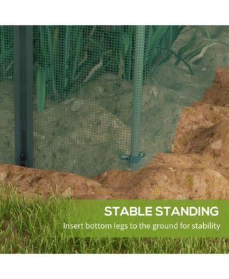 4' x 12' Plant Protection Tent Crop Cage with Door,