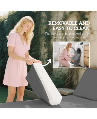 2 Lounge Chair Cushions, 72"x21"x3" Replacement Cushions,