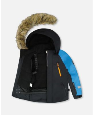 Boy Two-Piece Play Snowsuit Robot Dinosaur Print - Child