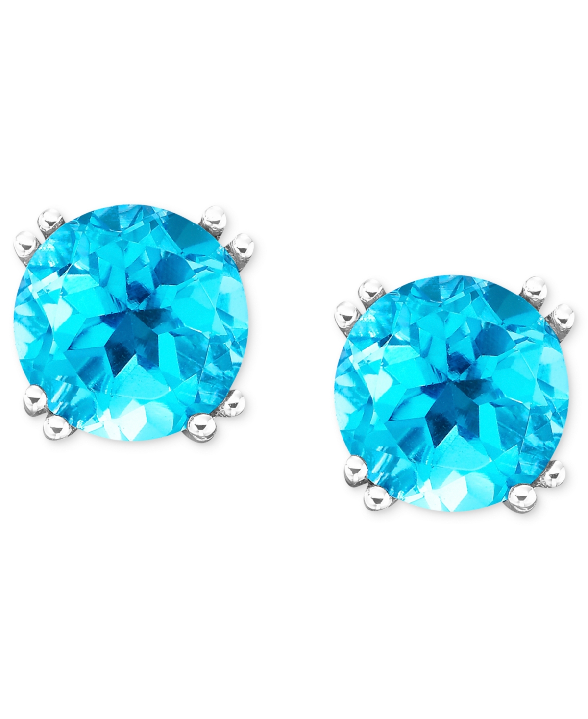 Amethyst (4-1/2 ct.tw.) Stud Earrings 14K Gold (also available Garnet and Blue Topaz White Gold)