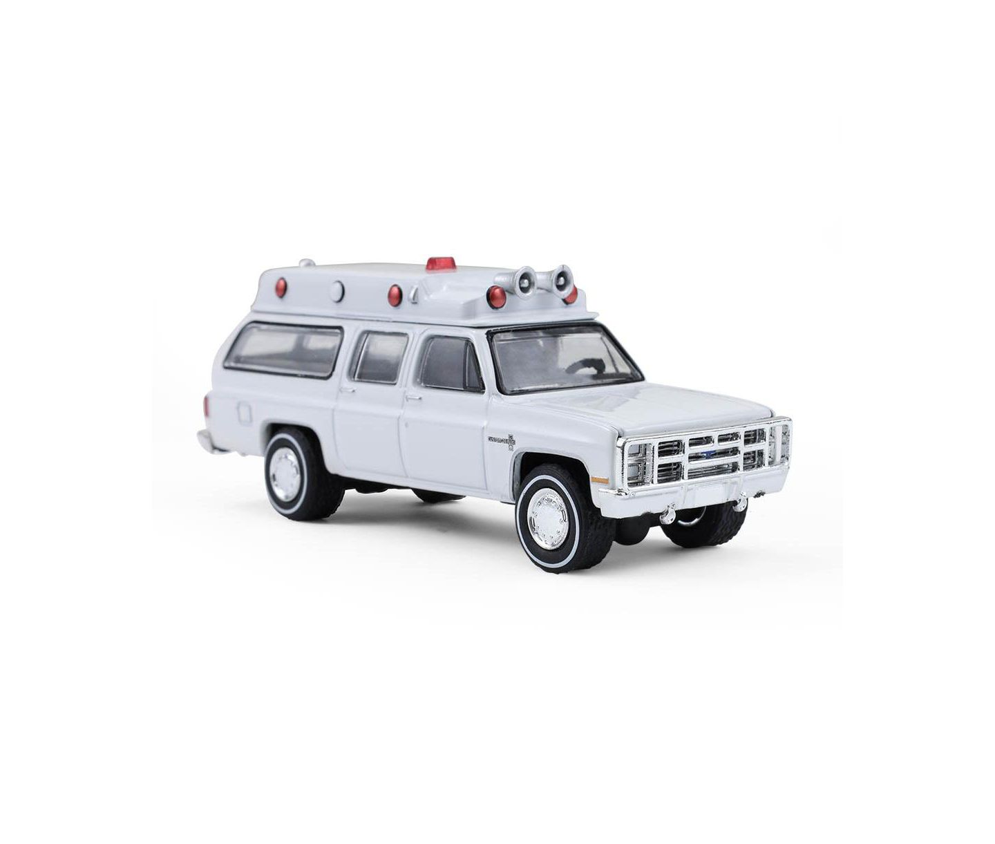 Детская игрушка Greenlight Collectibles 1/64 First Responders 1983 Chevrolet Suburban K20 Custom Deluxe Ambulance Diecast Toy — фото 2