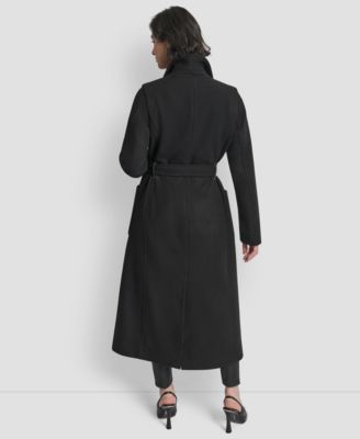 Women's Notch Collar Belted Wrap Coat