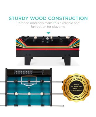 4-in-1 Multi Game Table, Childrens Arcade Set w/ Pool Billiards, Air Hockey, Foosball