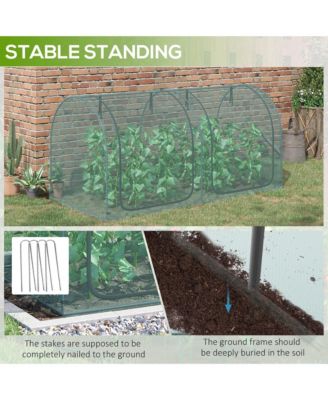 8 x 4ft Crop Cage with Two Zippe Doors and Storage Bag