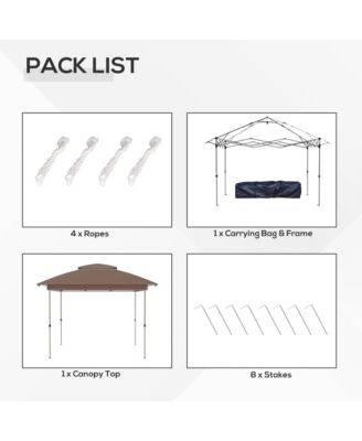 12' x 12' Pop Up Canopy with Mesh Sidewall Netting,