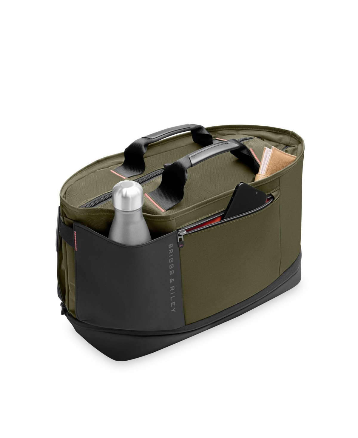 Briggs & Riley Expandable Overnighter In Green