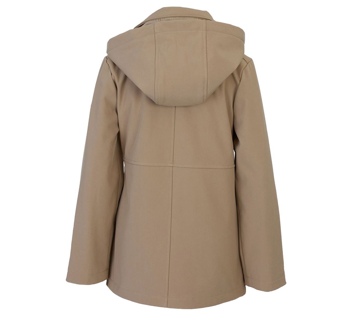 Michael Kors Big Girls Asymmetric Zip Softshell Jacket In Brown