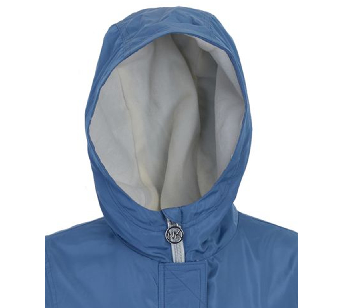 Michael Kors Toddler And Little Girls Fleece Lined Rain Jacket In Blue
