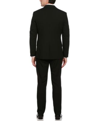 Men's Dobby Louis Long Sleeve Slim Fit Suit Jacket