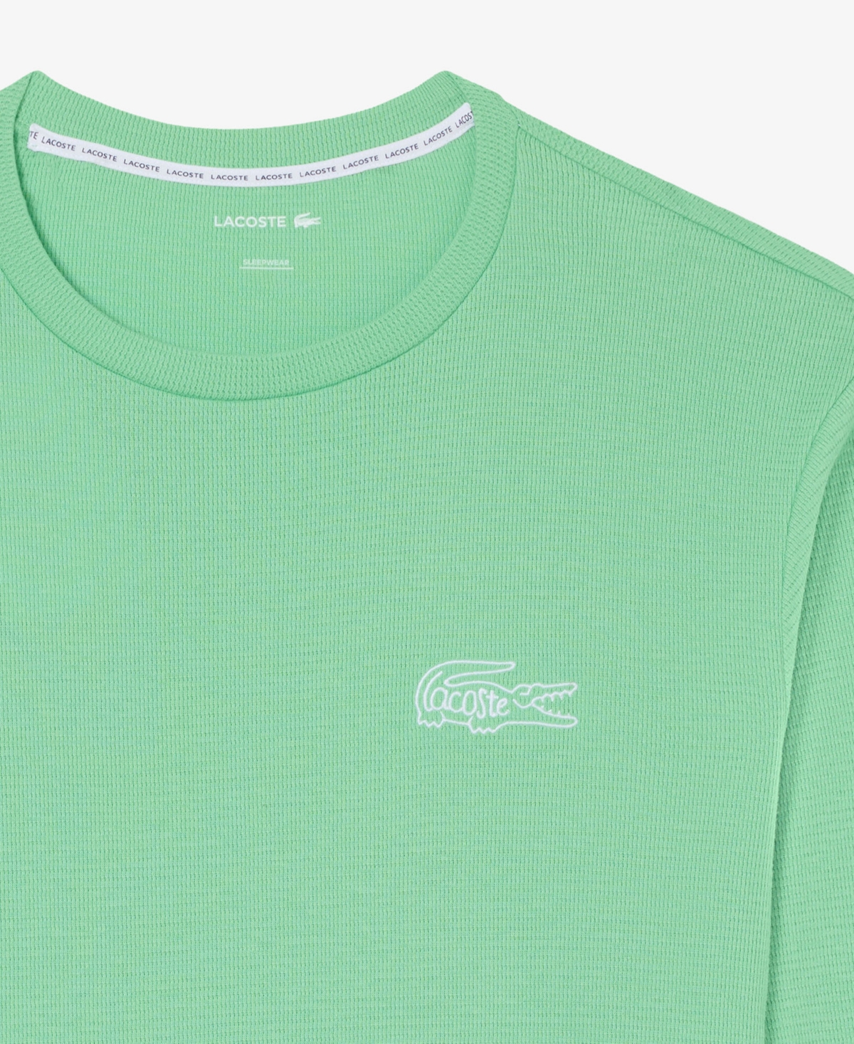 Lacoste Men's Small Croc Thermal Long Sleeve T-Shirt