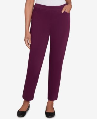 Petite Urban Legend Fitted Twill Medium Length Pants