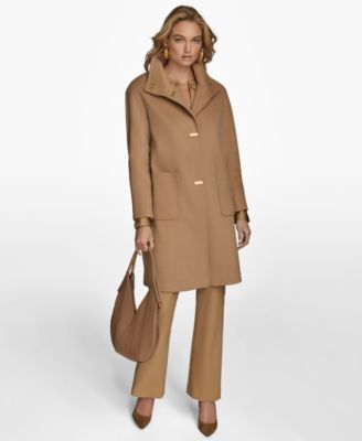 Women's Stand-Collar Single-Breasted Coat