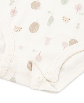 Baby Girl Short Sleeve Bodysuit, Jacket and Pant, 3-Piece Set