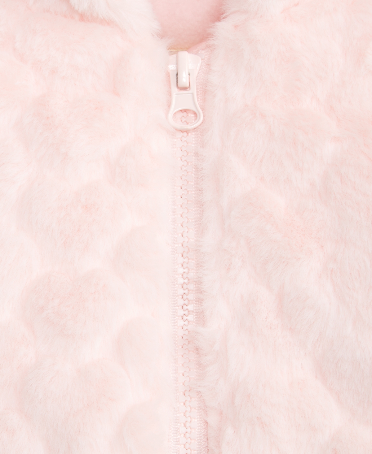 First Impressions Baby Girls Hooded Embossed-Heart Faux-Fur Jacket, Macy's Exclusive