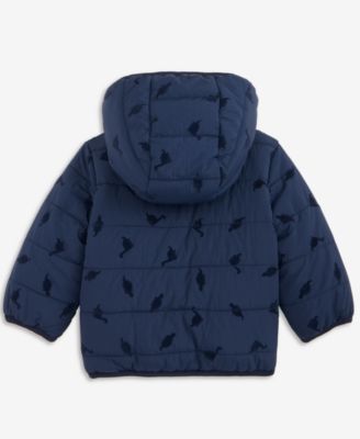 Baby Boys Hooded Dino-Flocked Jacket, Macy's Exclusive