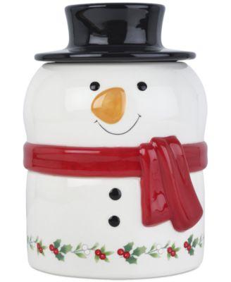 Winterberry - Snowman Lidded Canister