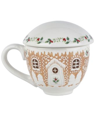 Gingerbread Mug with Lid