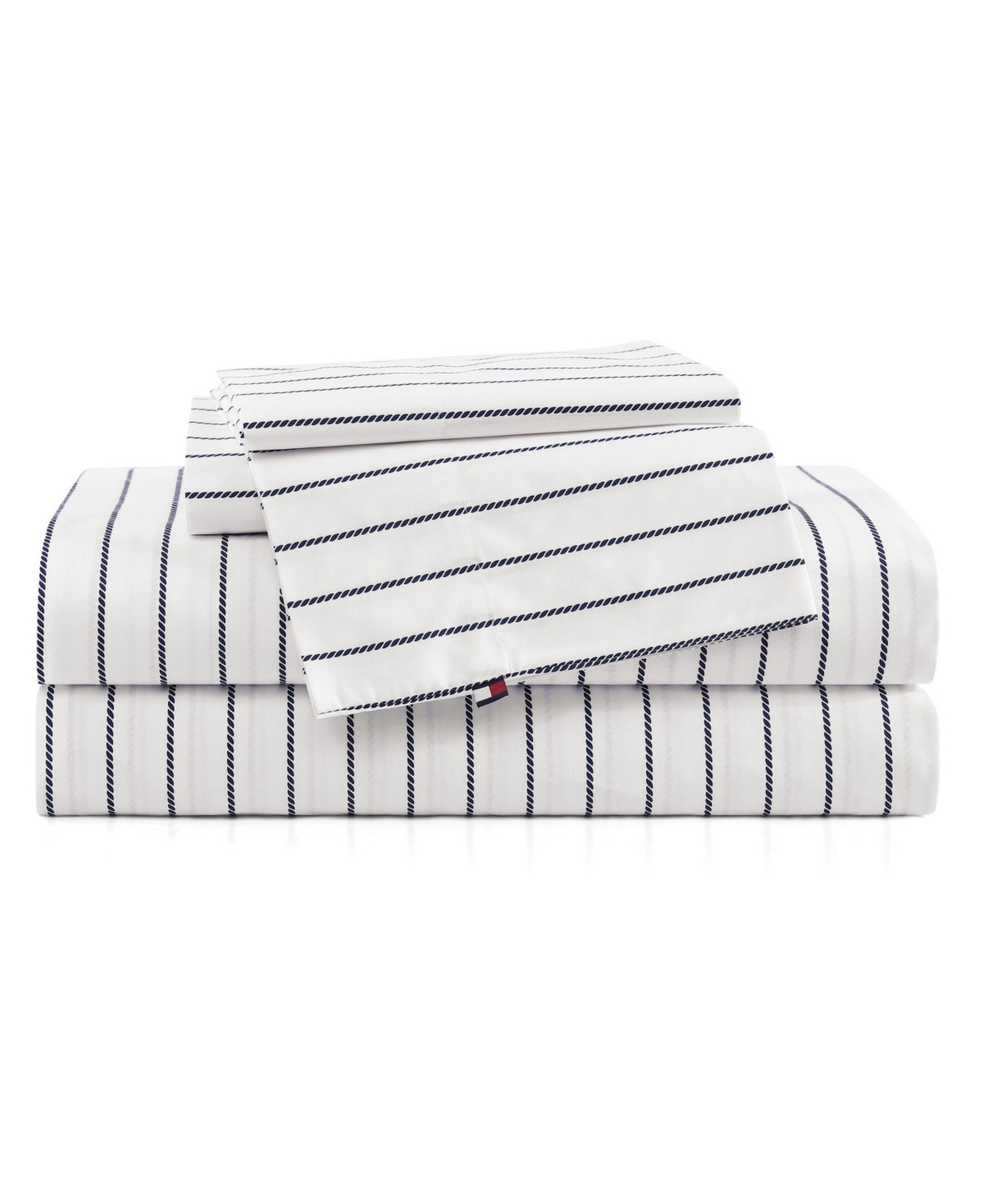 Tommy Hilfiger Printed 200-thread Count Cotton Percale 3-pc. Sheet Set, Twin