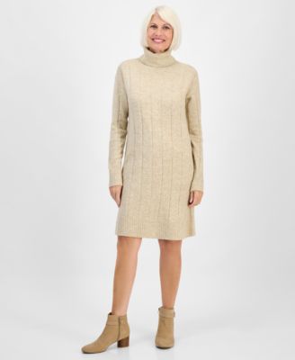 Style & Co - Petite Turtleneck Sweater Dress
