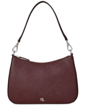 Lauren Ralph Lauren - Crosshatch Leather Medium Danni Shoulder Bag