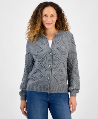 Style & Co - Petite Pom Pom Pattern Cardigan