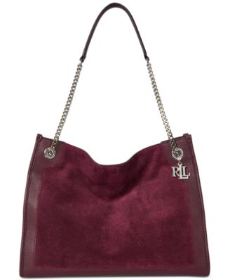 Lauren Ralph Lauren - Bradley Large Suede & Leather Tote Bag
