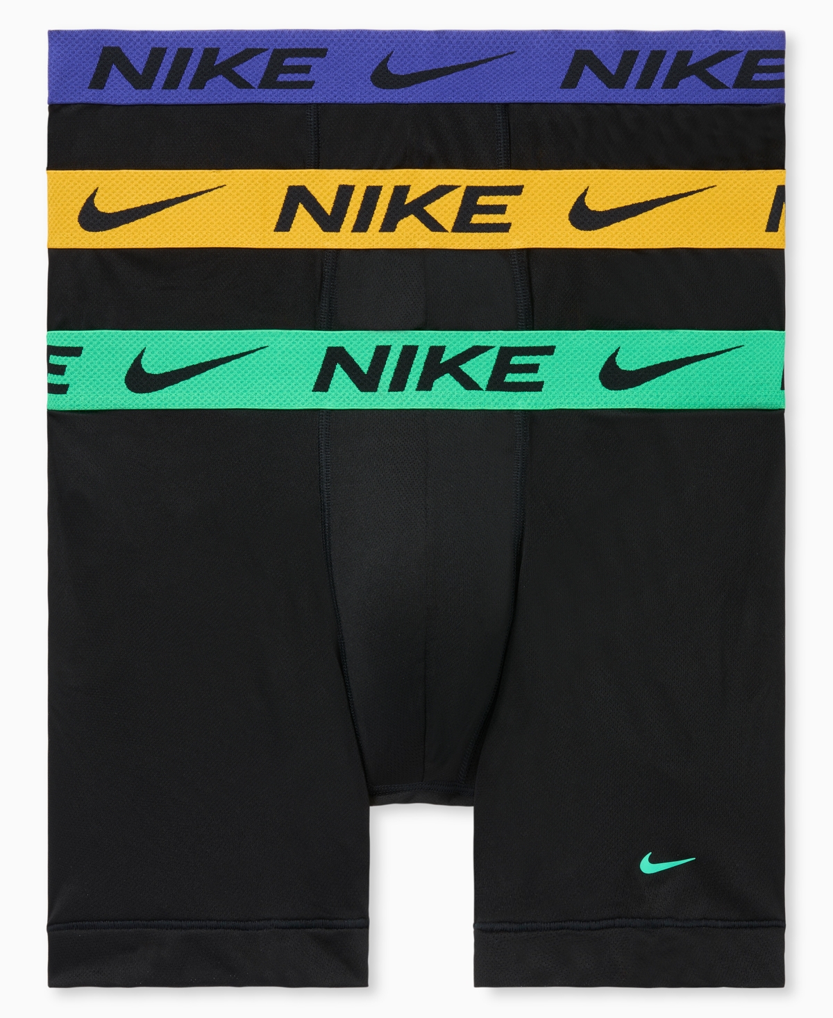 Nike Men's 3-pack Dri-fit Boxer Briefs In Black