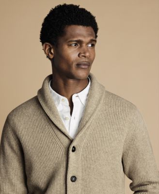 Men's Oatmeal Chunky Merino Sweater