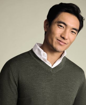 Men's V-Neck Regular-Fit Sweater