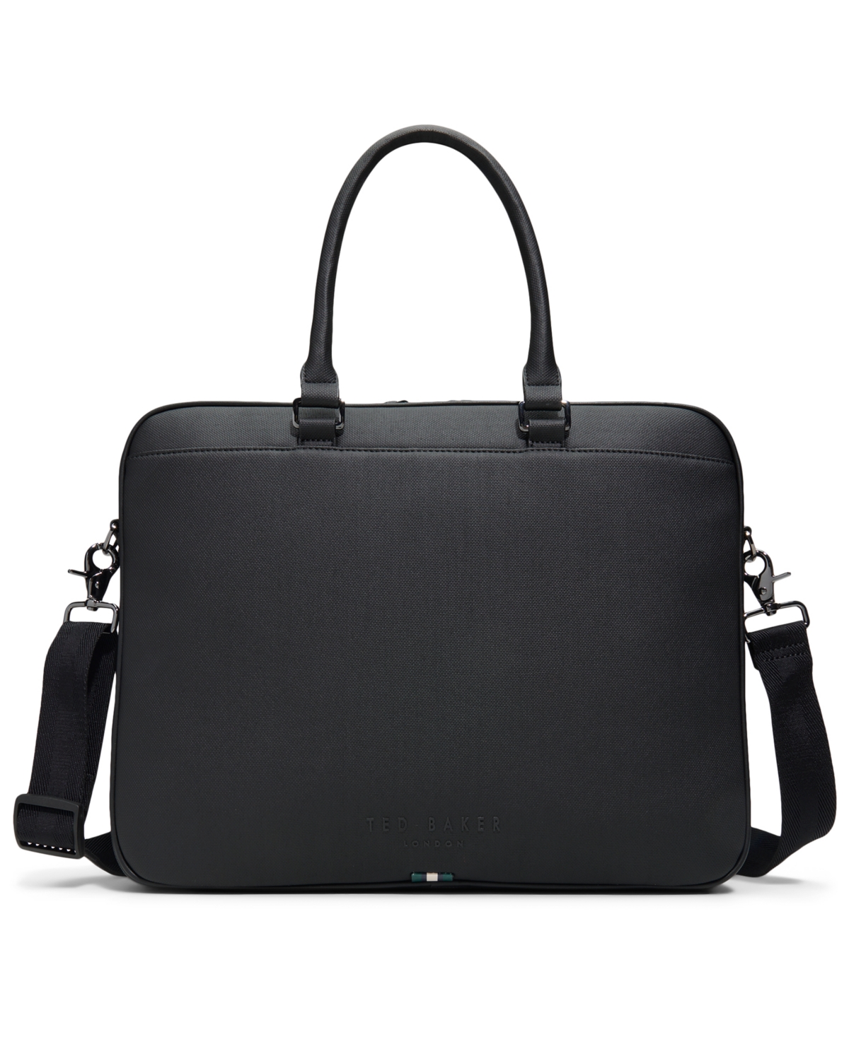 Ted Baker Belgravex Slim Top Zipper Briefcase In Black