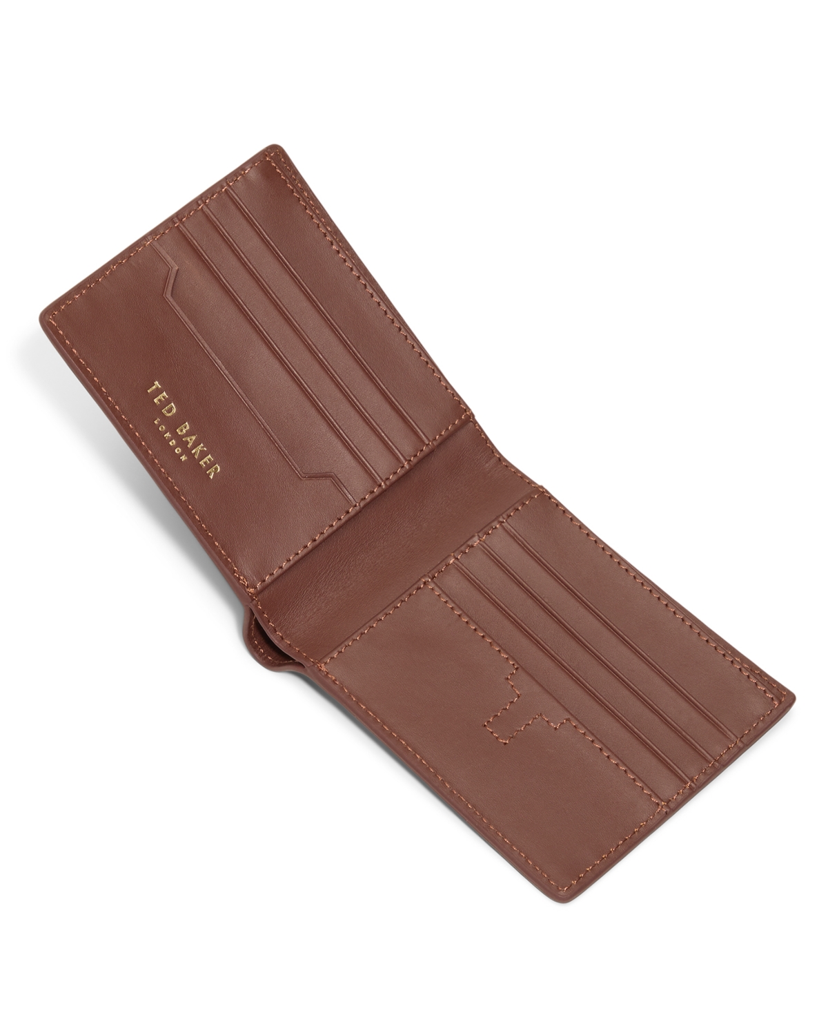 Ted Baker 2-piece Brockwell Bi-fold Wallet And Keychain Set In Brown