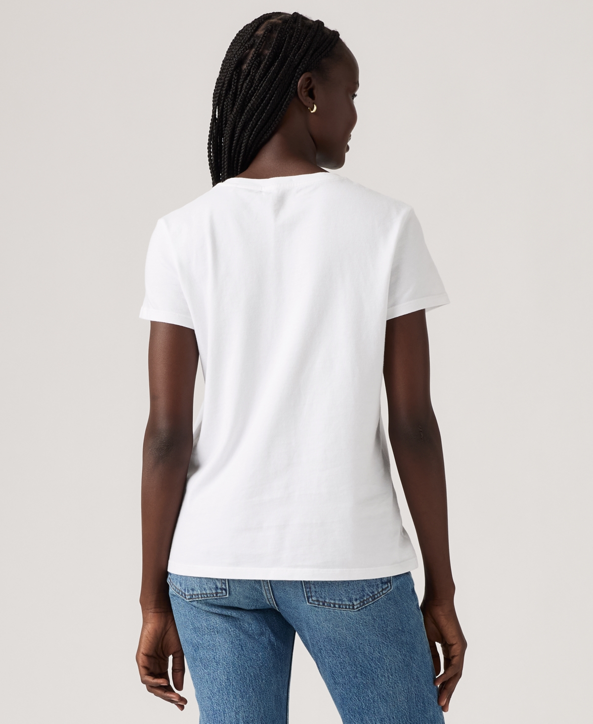 Levi's Women's Perfect Graphic Logo Cotton T-shirt In White