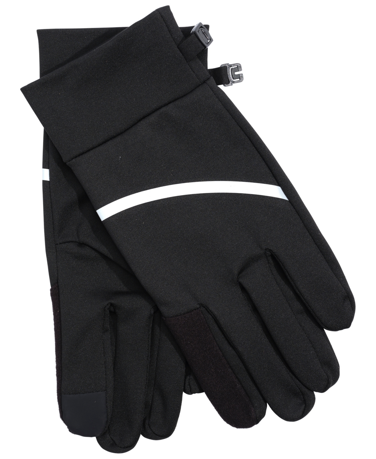 Alfani Men's Reflective Stripe Gloves, Macy's Exclusive In Black